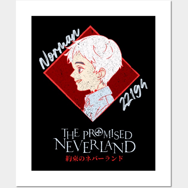 THE PROMISED NEVERLAND: NORMAN (GRUNGE STYLE) Wall Art by FunGangStore